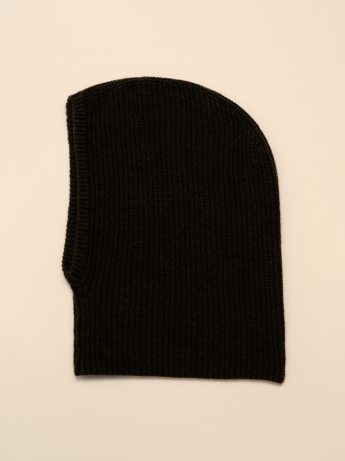 Cashmere Mix Ribbed Balaclava