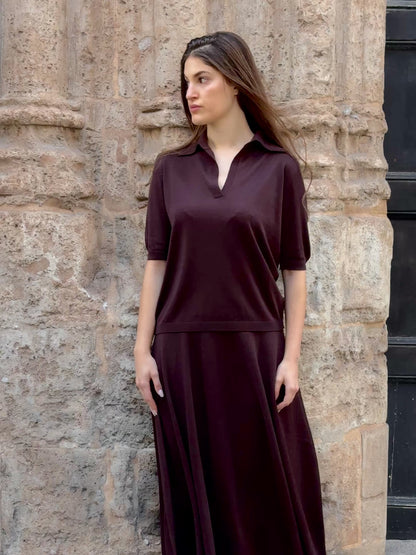 Extrafine Merino Wool Short Sleeve Polo