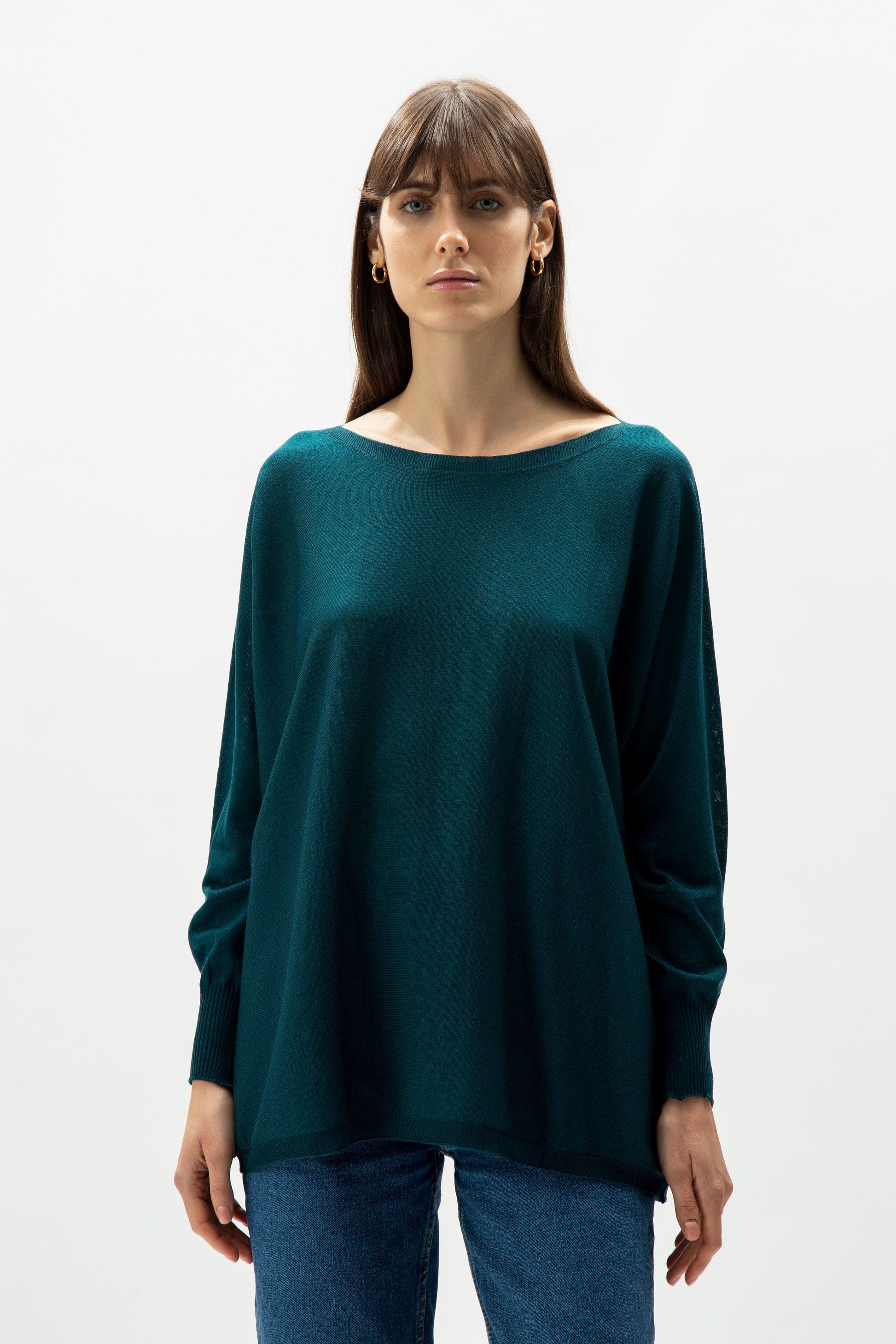 Extra fine merino wool boat neck pullover  - most.it.knit