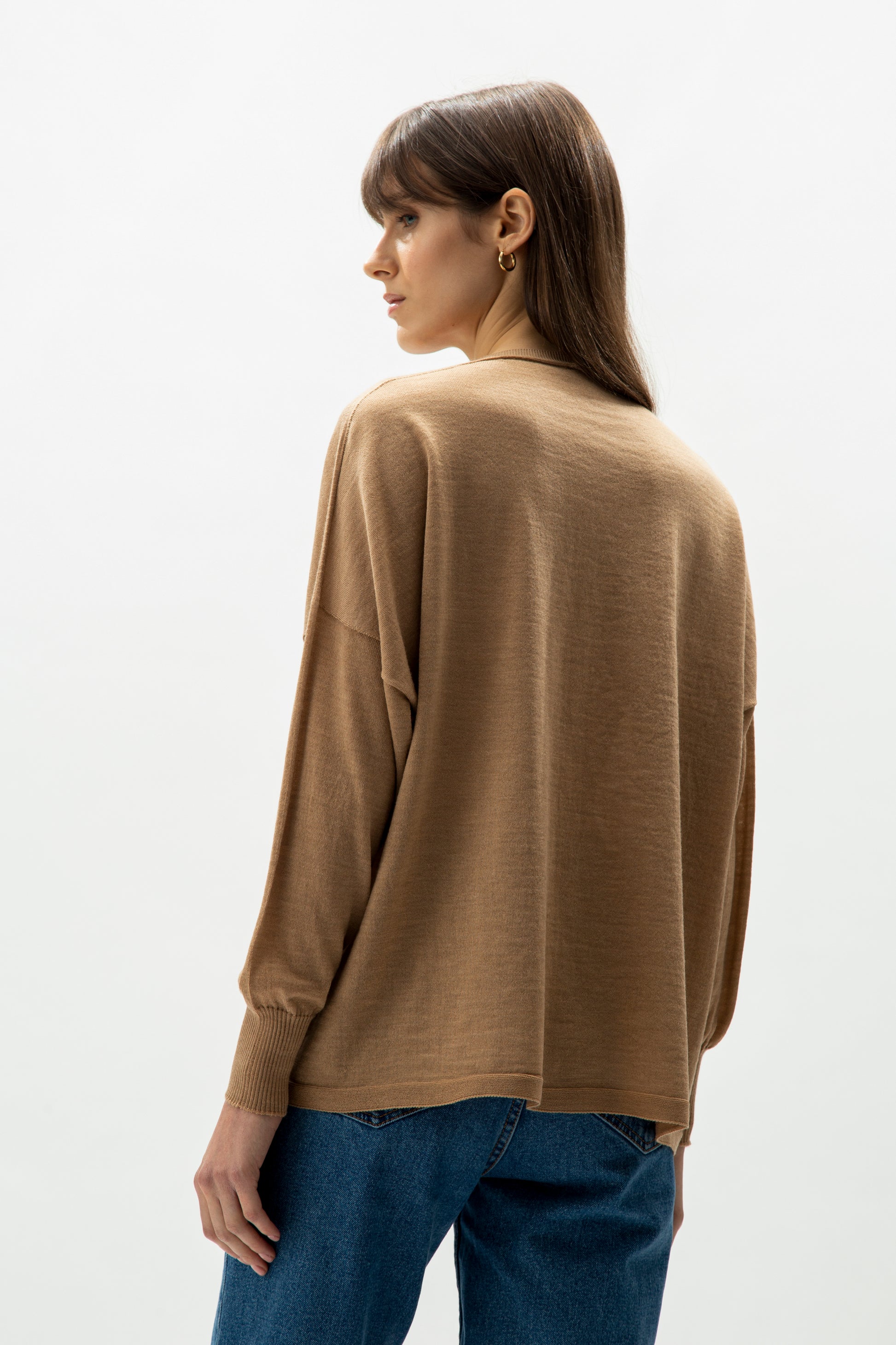 Extra fine merino wool v-neck cardigan  - most.it.knit