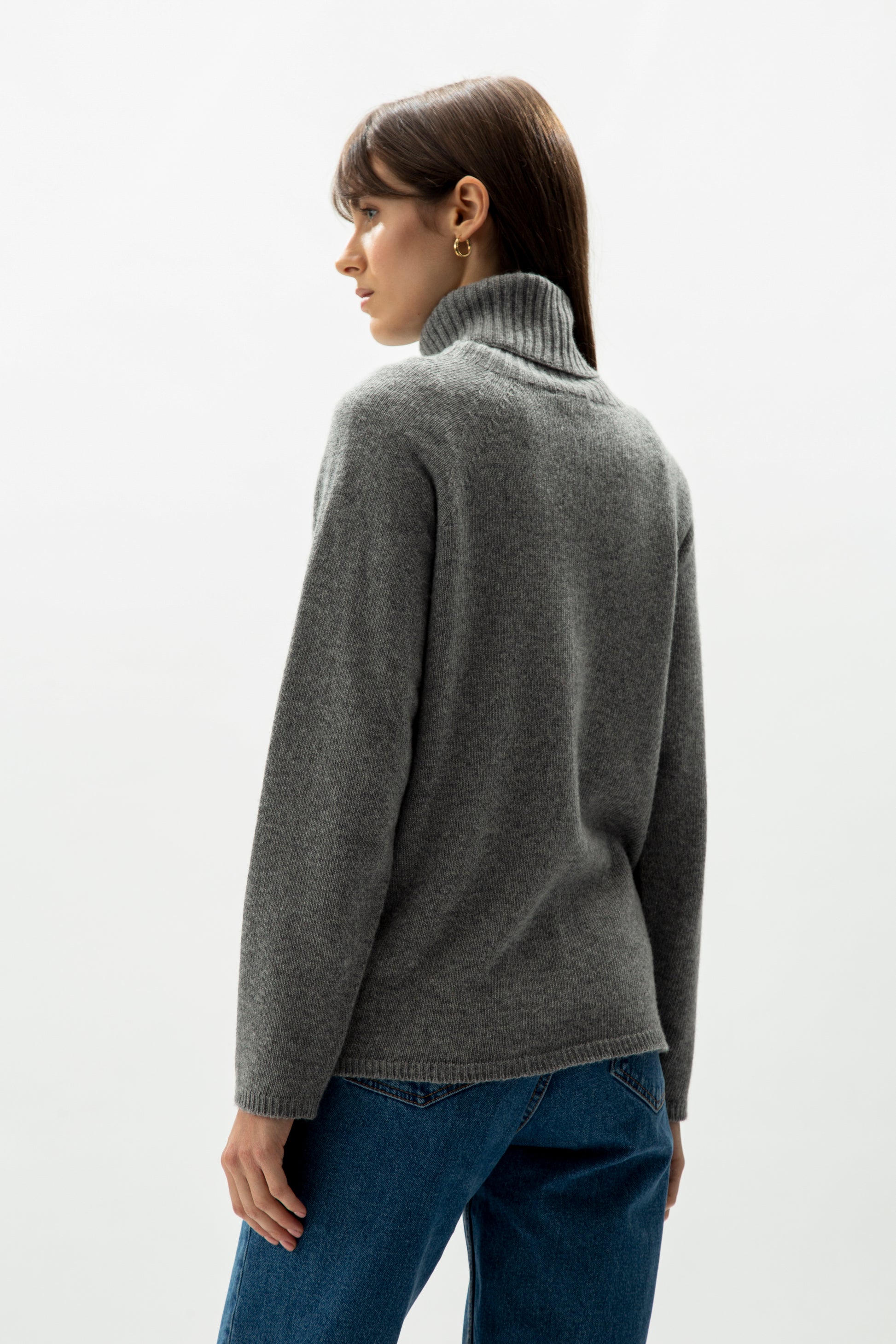 Cashmere mix turtleneck sweater - most.it.knit