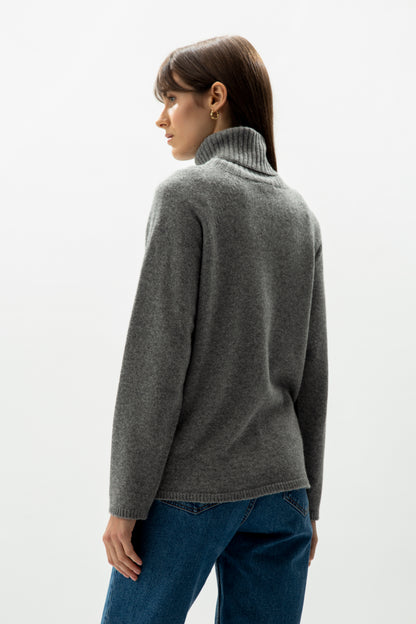 Cashmere mix turtleneck sweater - most.it.knit