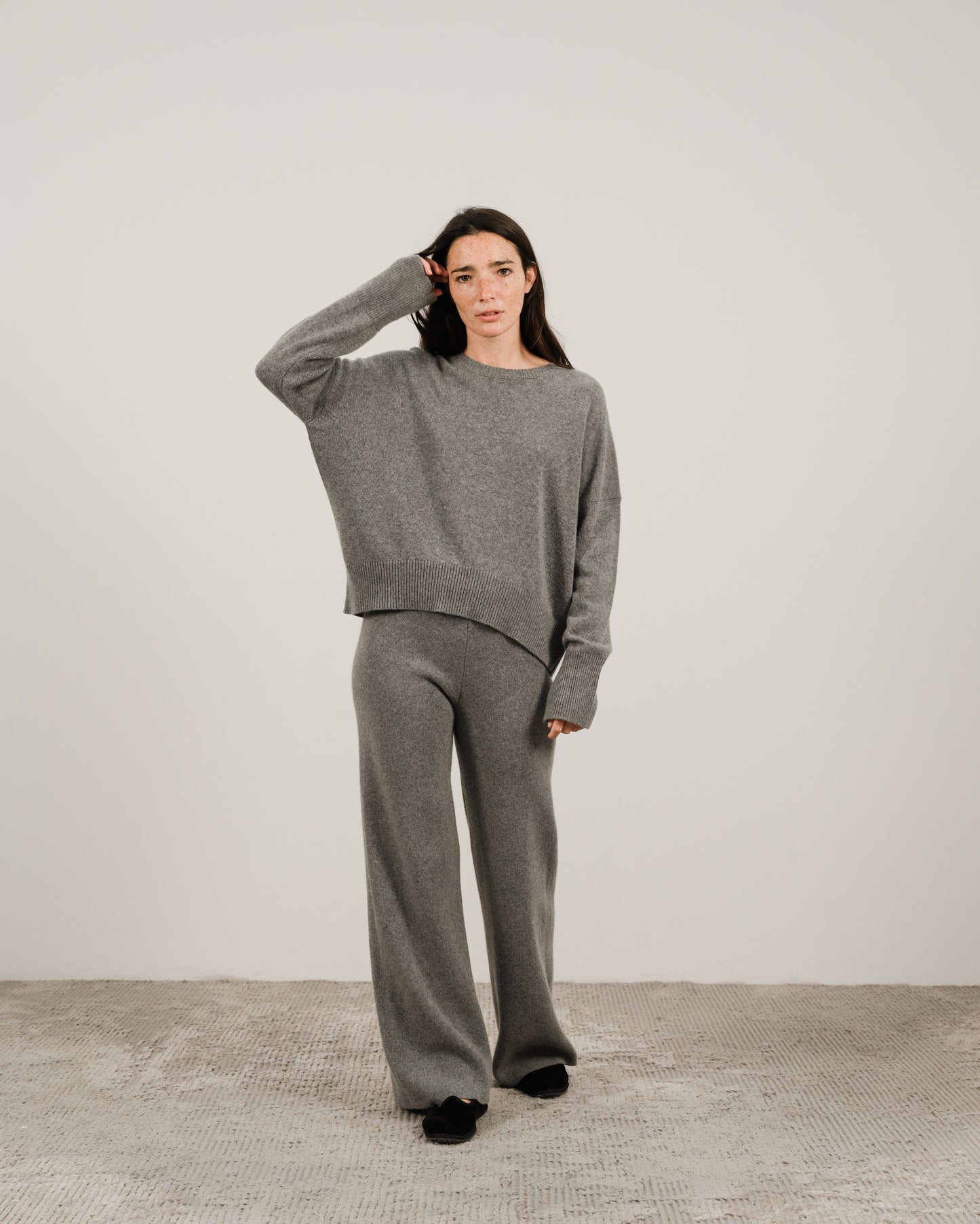 Cashmere Mix Crewneck Sweater