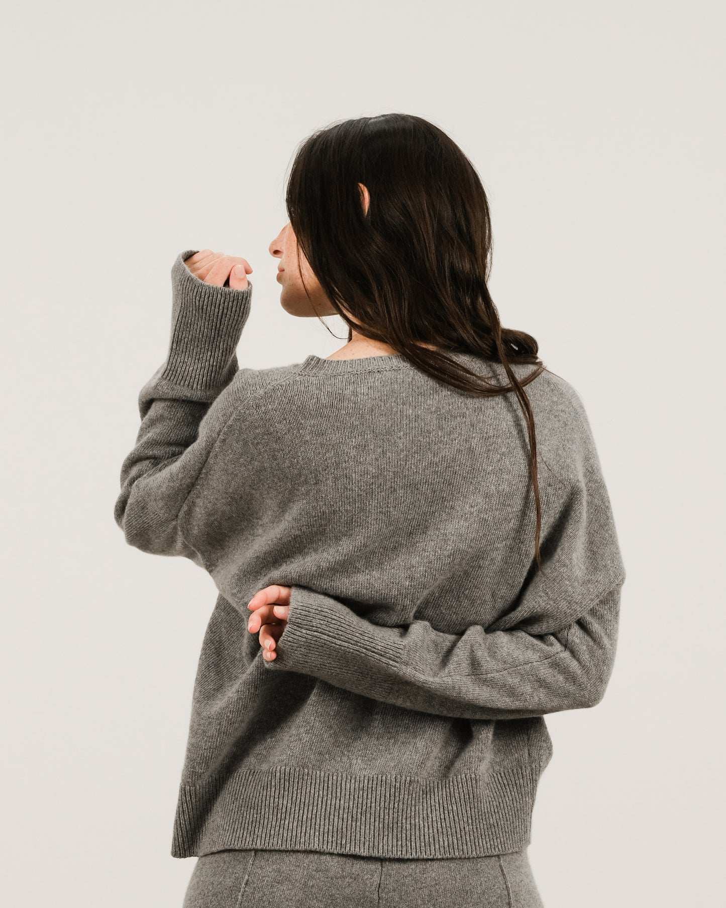 Cashmere Mix Crewneck Sweater