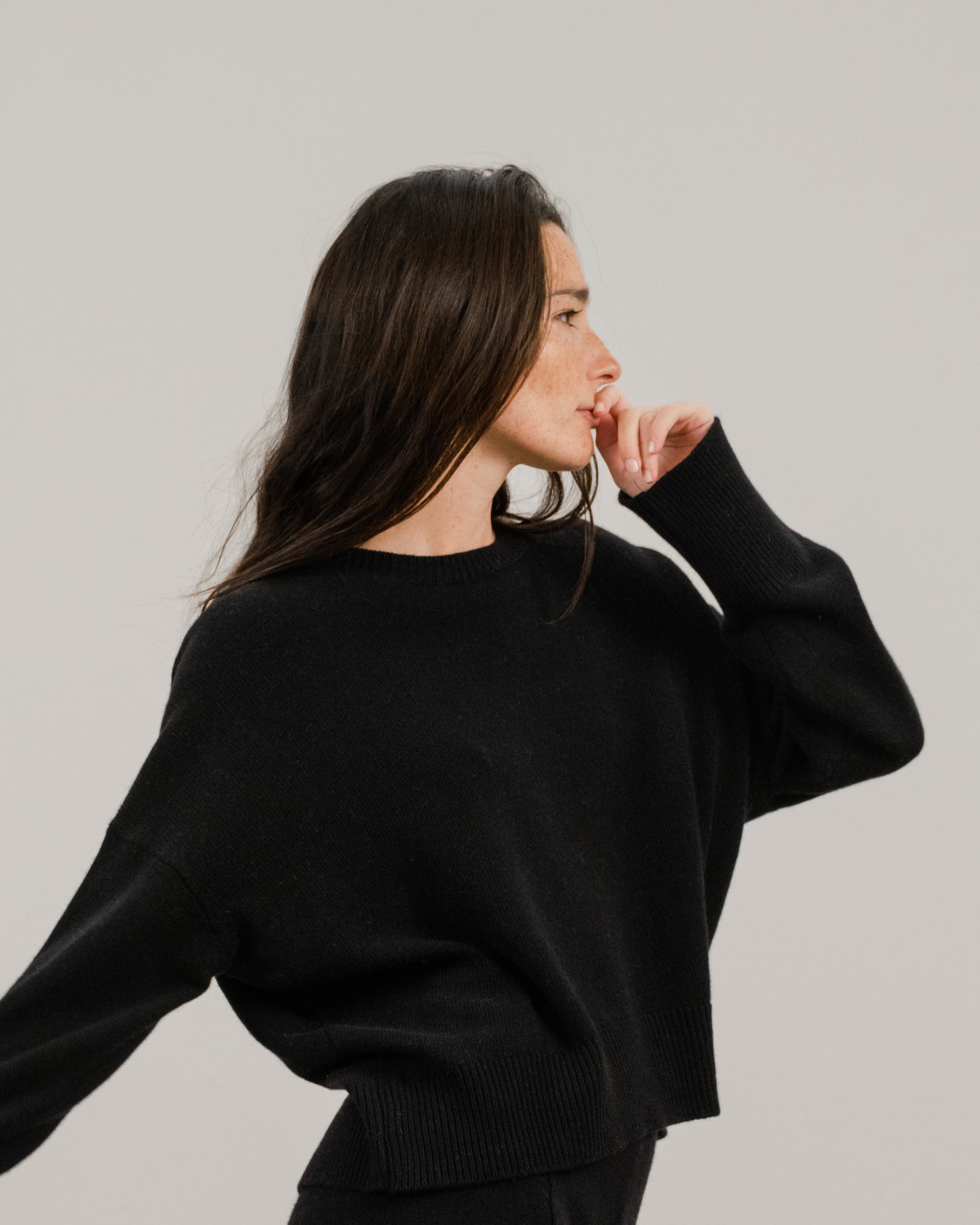 Cashmere Mix Crewneck Sweater