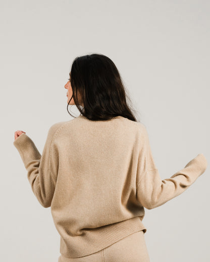 Cashmere Mix Crewneck Sweater