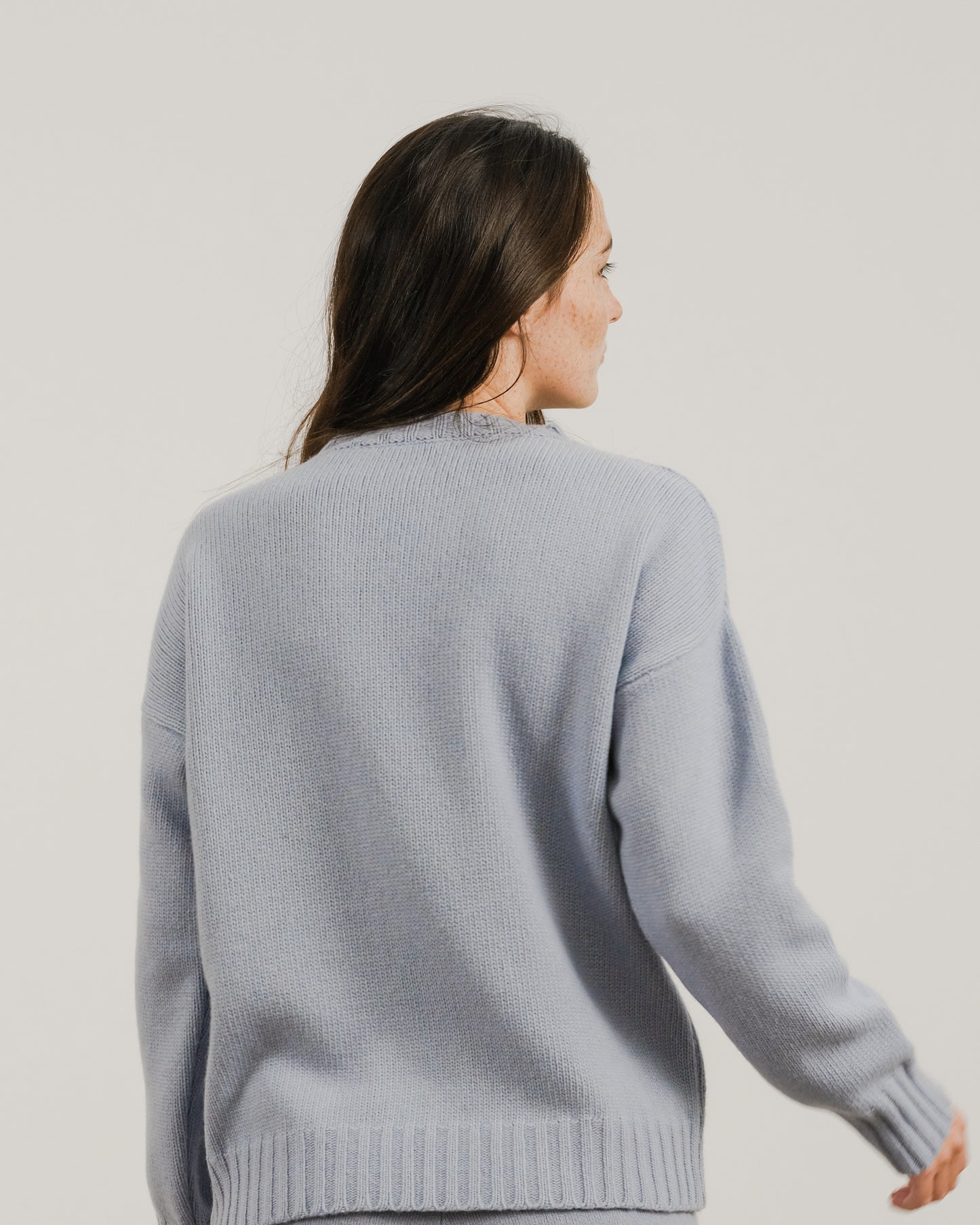 Cashmere Mix Cable Knit Sweater